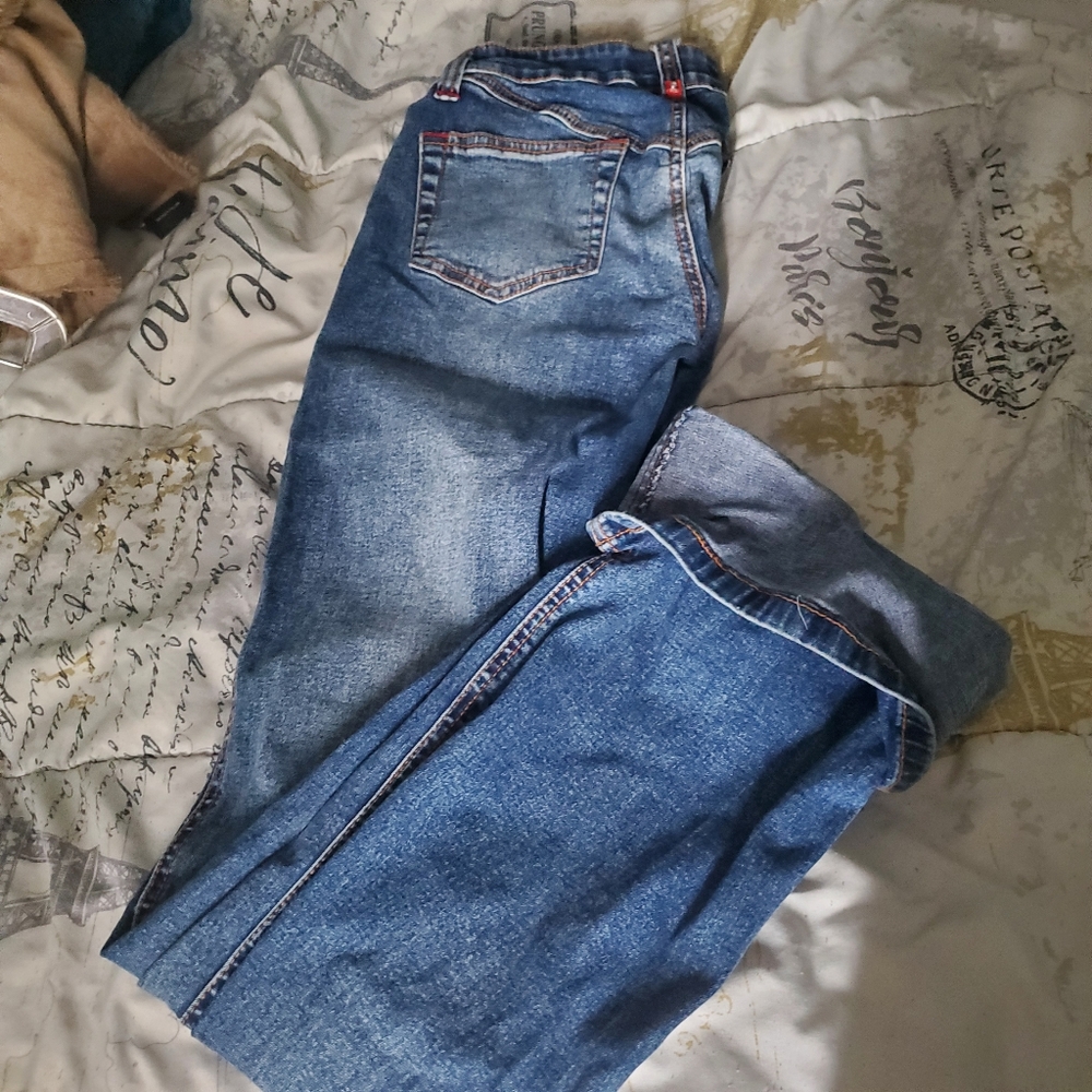 Ecko Red Cuffed Jeans